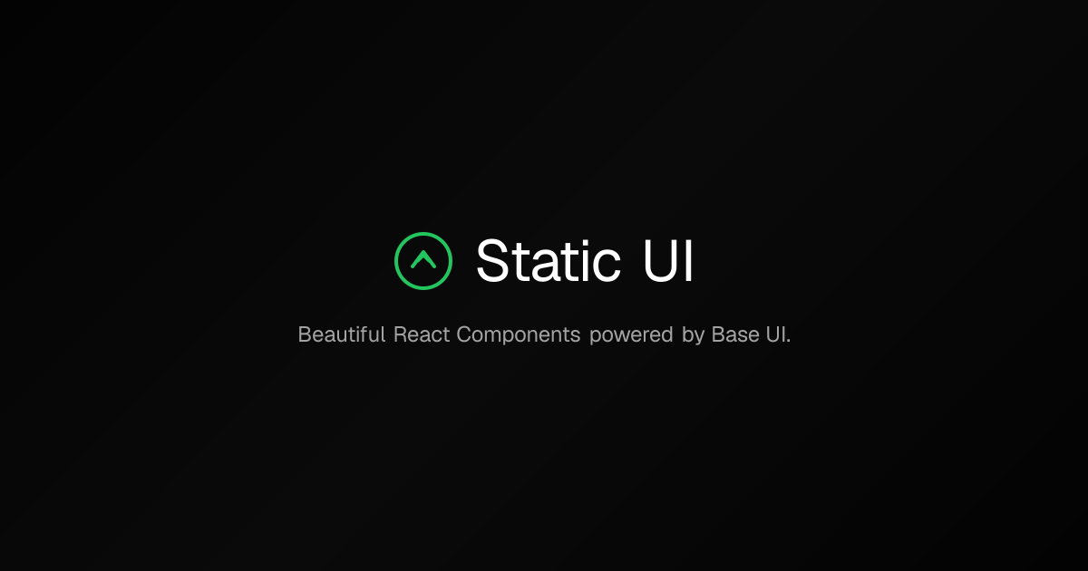 Static UI